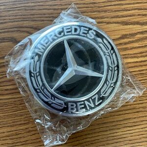 Center Cap Mercedes Benz A222400 22 00 Wheel OEM Black B C CL CLK E G R S SLK